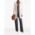 ETRO floral-embroidery crochet-knit cardigan - Neutrals