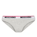 Moschino logo-waistband briefs (pack of two) - Grey
