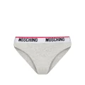 Moschino logo-waistband briefs (pack of two) - Grey