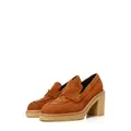 Hermès Pre-Owned Didi 70mm loafer-style pumps - Brown