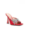 Casadei Butterfly Geraldine 100mm mules - Red