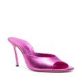 Casadei Blade Flash100mm patent-leather mules - Pink