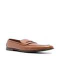Canali penny-slot leather loafers - Brown