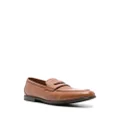 Canali penny-slot leather loafers - Brown