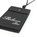 Balmain logo-print phone pouch - Black