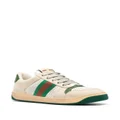 Gucci Screener panelled leather sneakers - Neutrals