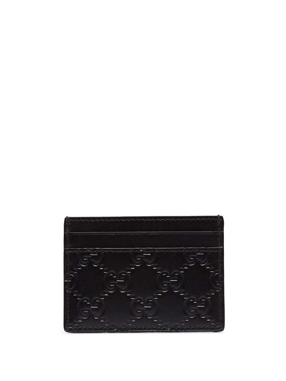 Gucci GG Signature card holder - Black