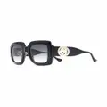 Gucci Eyewear oversized frame sunglasses - Black