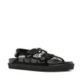 Gucci GG crystal-embellished mesh sandals - Black