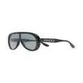Gucci Eyewear oversized mask sunglasses - Black
