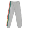 Gucci Kids logo-print cotton track pants - Grey