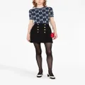 Gucci button-up crepe skirt - Black