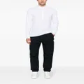 Zegna long-sleeve cotton polo shirt - White
