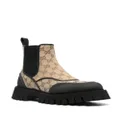 Gucci GG-canvas boots - Brown
