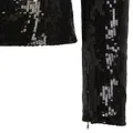Karl Lagerfeld sequinned long-sleeve top - Black