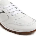Brunello Cucinelli Kids Monili-detail leather sneakers - White