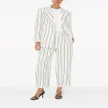 Brunello Cucinelli striped linen-blend suit - White