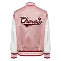 CHOCOOLATE logo-appliqué bomber jacket - Pink