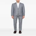 Paul Smith single-breasted check wool suit - Blue