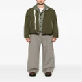 sacai layered padded jacket - Green