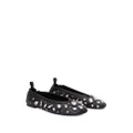 3.1 Phillip Lim ID crystal-embellished ballerina shoes - Black