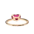 Dodo 9kt rose gold Heart ruby ring - Pink