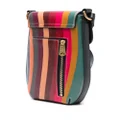 Paul Smith striped leather crossbody bag - Pink