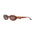Nanushka Giva tortoiseshell-effect sunglasses - Brown