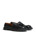 Marni penny-slot leather loafers - Black
