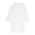 Il Gufo linen shirt and shorts set - White