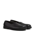 Zegna slip-on leather loafers - Black