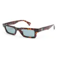 Etnia Barcelona Lluis rectangle-frame sunglasses - Brown
