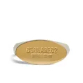Dsquared2 logo-engraved burnished-finish ring - Gold