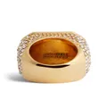 Dsquared2 oversize crystal-embellished ring - Gold