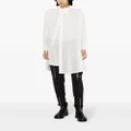 Yohji Yamamoto asymmetric voile shirt - White