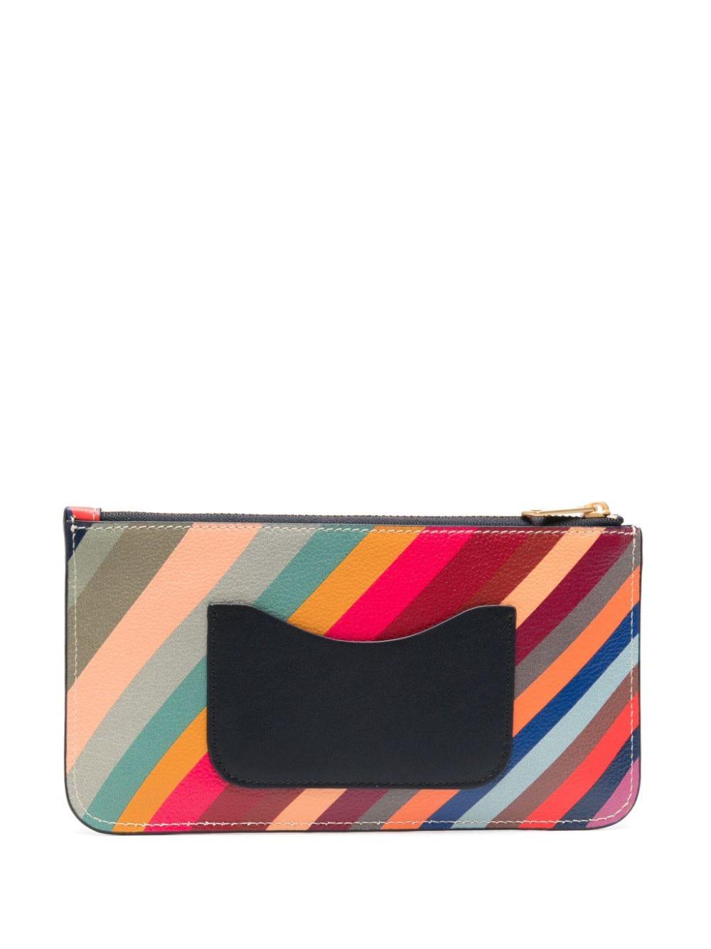 Paul Smith swirl-print leather wallet - Pink