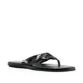 Premiata high-shine-detailing sandals - Black