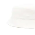 Casablanca Logo crepe bucket hat - Neutrals