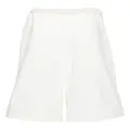 Jil Sander + wide-leg cotton track shorts - White
