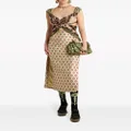 ETRO floral-jacquard pencil skirt - Green