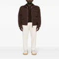 ASPESI chambray zipped cargo jacket - Brown