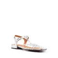 Chie Mihara Tante woven buckle-strap sandals - Silver