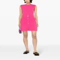 SANDRO button-embellished minidress - Pink