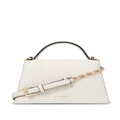Karl Lagerfeld small Signature leather crossbody bag - White