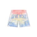 Givenchy Kids 4G-print tie-dye swim shorts - Blue