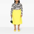 MSGM wrap midi skirt - Yellow