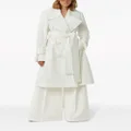 Nina Ricci oversized trench coat - White