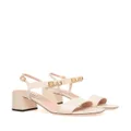 Bally logo-lettering leather sandals - Neutrals