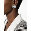 Moschino crystal-embellishment clip-on earrings - Silver