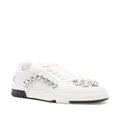 Moschino crystal-embellished panelled sneakers - White